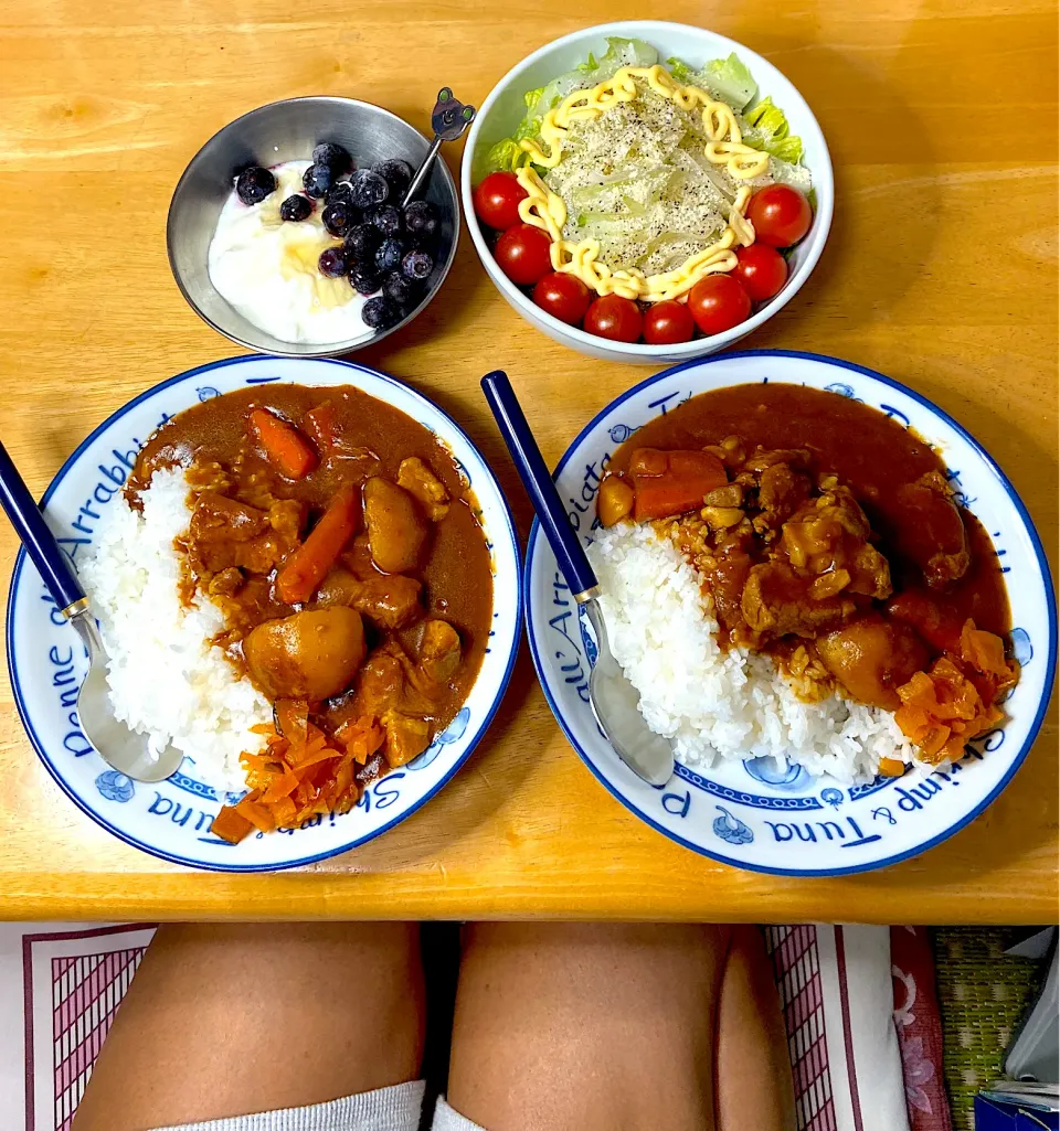 Snapdishの料理写真:カレーライス🍛✌️|Makokoさん