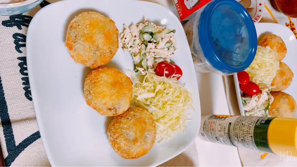 今日の晩御飯🥰久々ゆっくりコロッケ作りました😋|ゆきさん