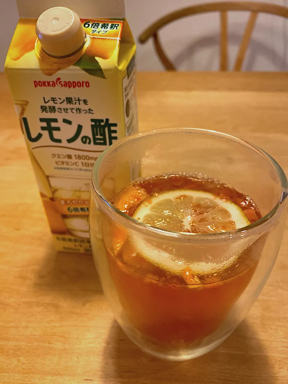 レモン酢でサングリア風ホットレモン🍋|すずさん