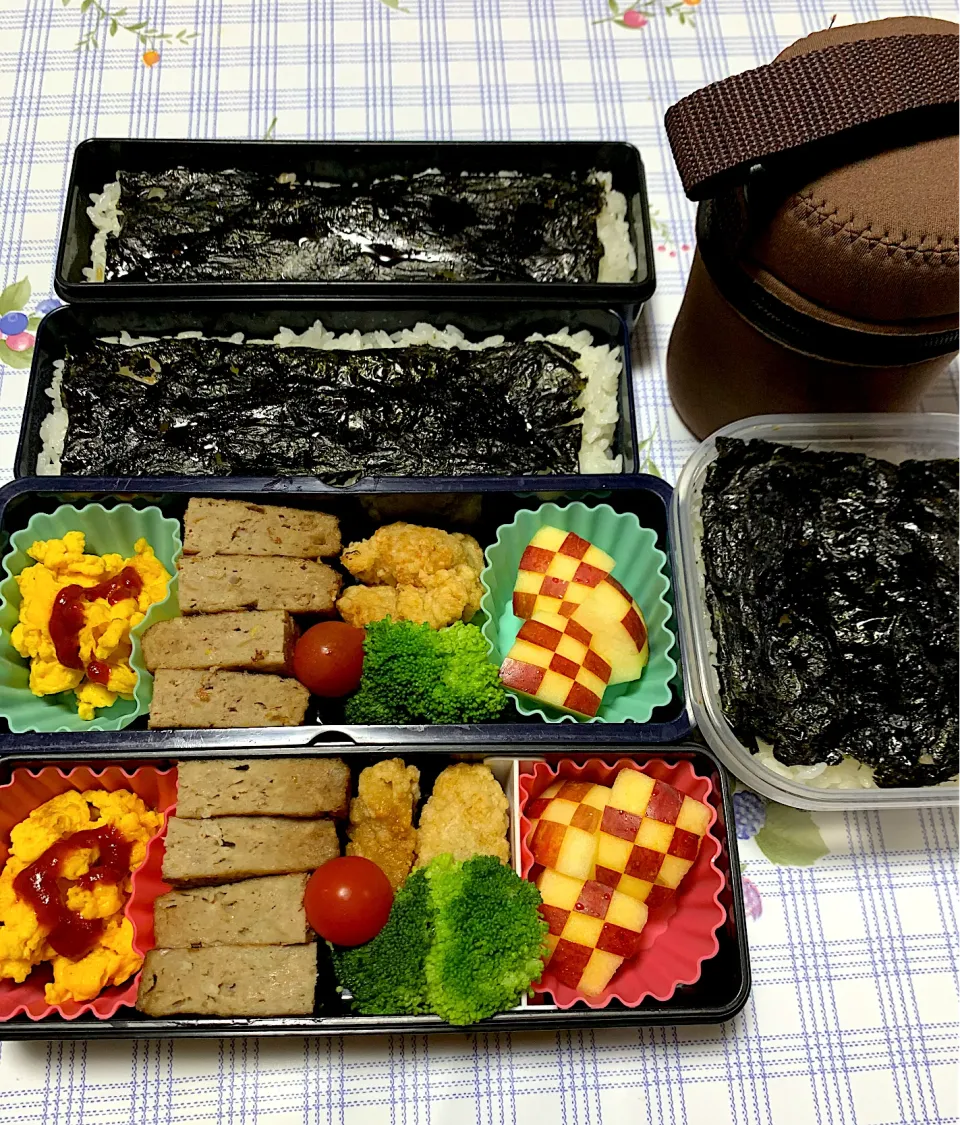 Snapdishの料理写真:3人のお弁当12/9|iguigupopさん