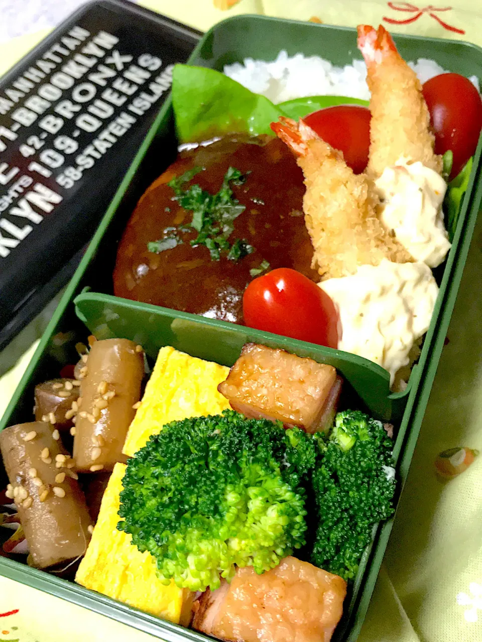 デミグラハンバーグ弁当|りかさん