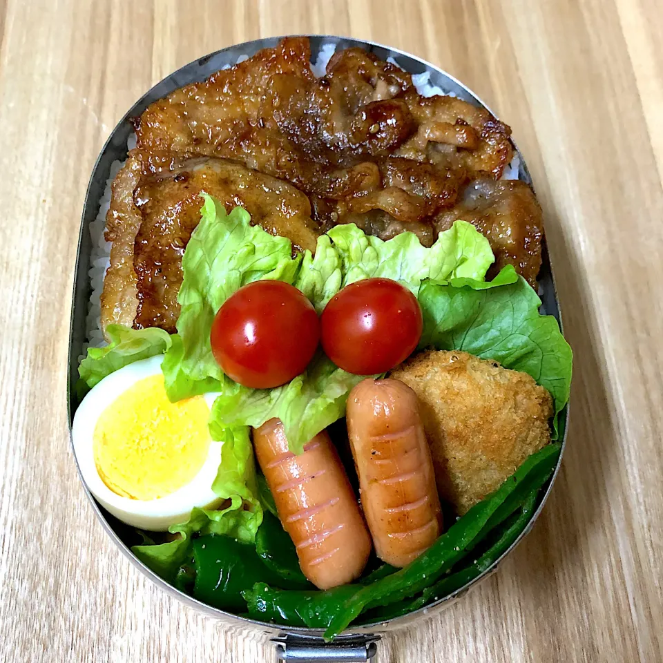 Snapdishの料理写真:高3男子のお弁当　焼肉のっけ|チャコさん