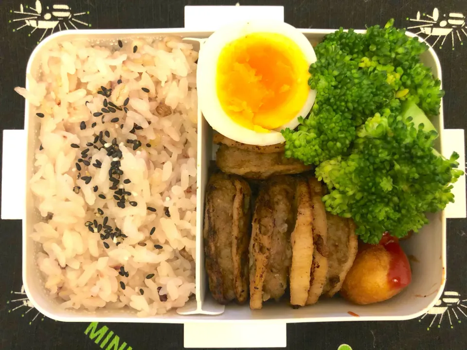 Snapdishの料理写真:蓮根の挟み焼き弁当|freeさん