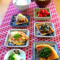 焼き油揚げで朝ごはん🥢