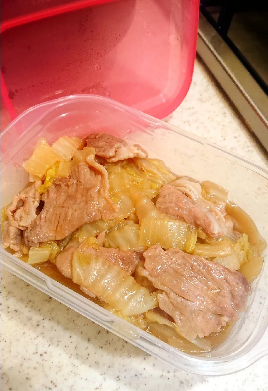 Snapdishの料理写真:白菜と豚肉のうま煮～
#白菜消費
#つくおきレシピ#森 望さんレシピ
#簡単de美味しい(о´∀`о)
#また風邪ひいて発熱中😷
#早退してきたよ|GGGさん