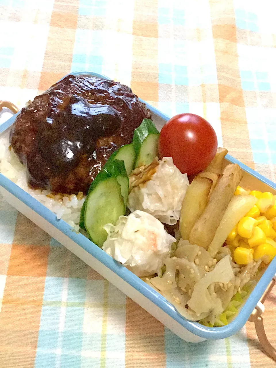 長女の中学弁当　ハンバーグ丼|yukoさん