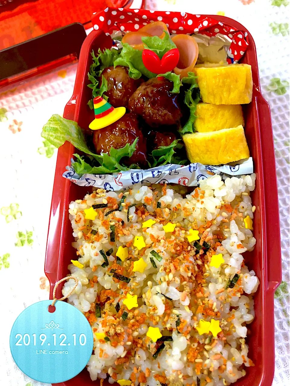 Snapdishの料理写真:肉団子JKお弁当|harutomomamaさん