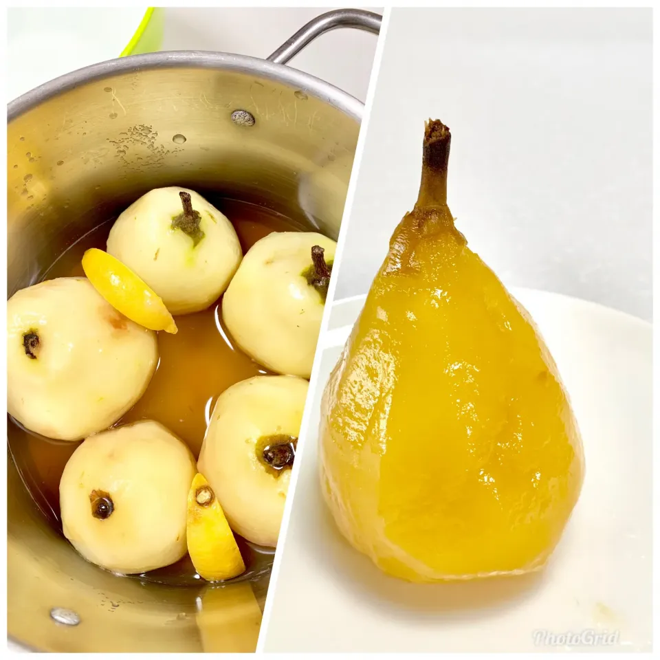 Stewed Pears in Spiced Light Syrup|gonbenさん