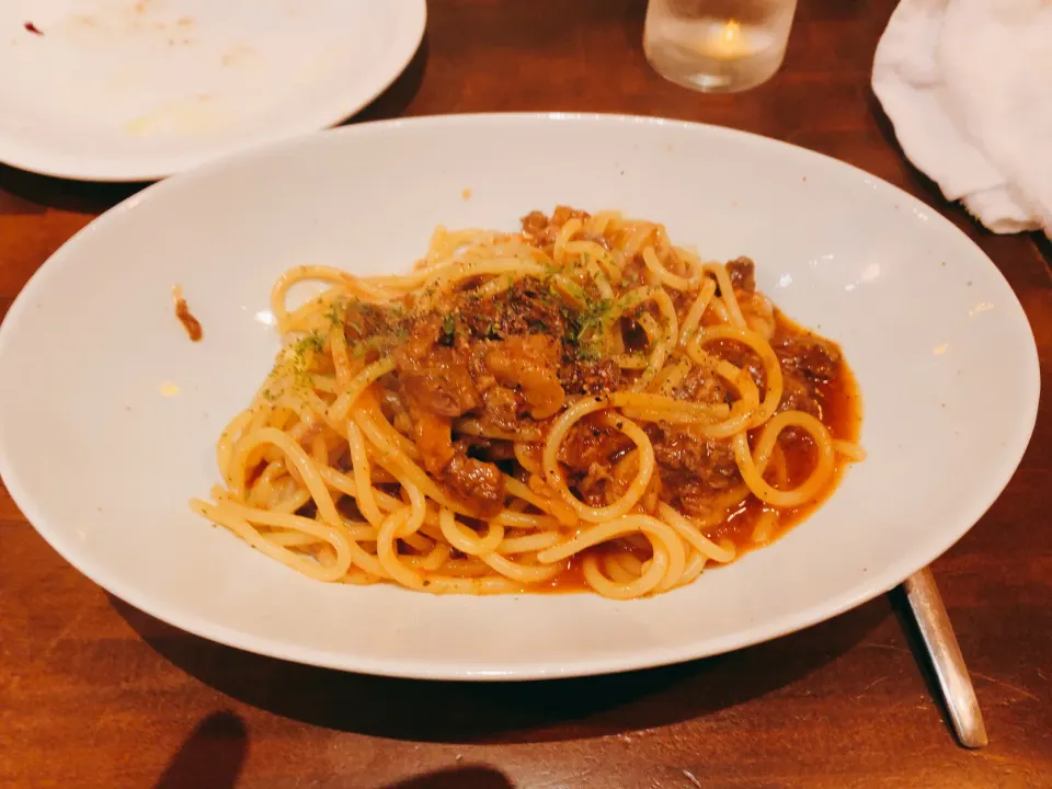 Snapdishの料理写真:エゾ鹿のアラビアータ🍝|chan mitsuさん