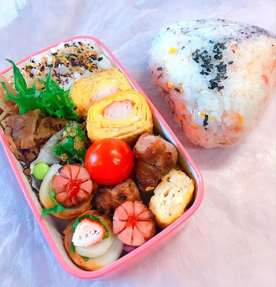 Snapdishの料理写真:今日の娘のお弁当|かっちゃん杉さん