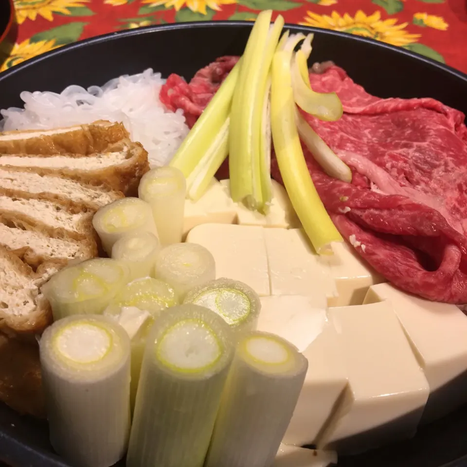 肉豆腐を作ろうとしたら出来ちゃったすき焼|通風じいさんと糖尿ばあさんの食卓さん