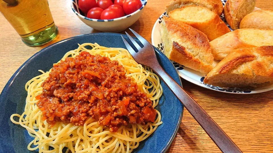 ミートソースパスタ🍝|しほさん