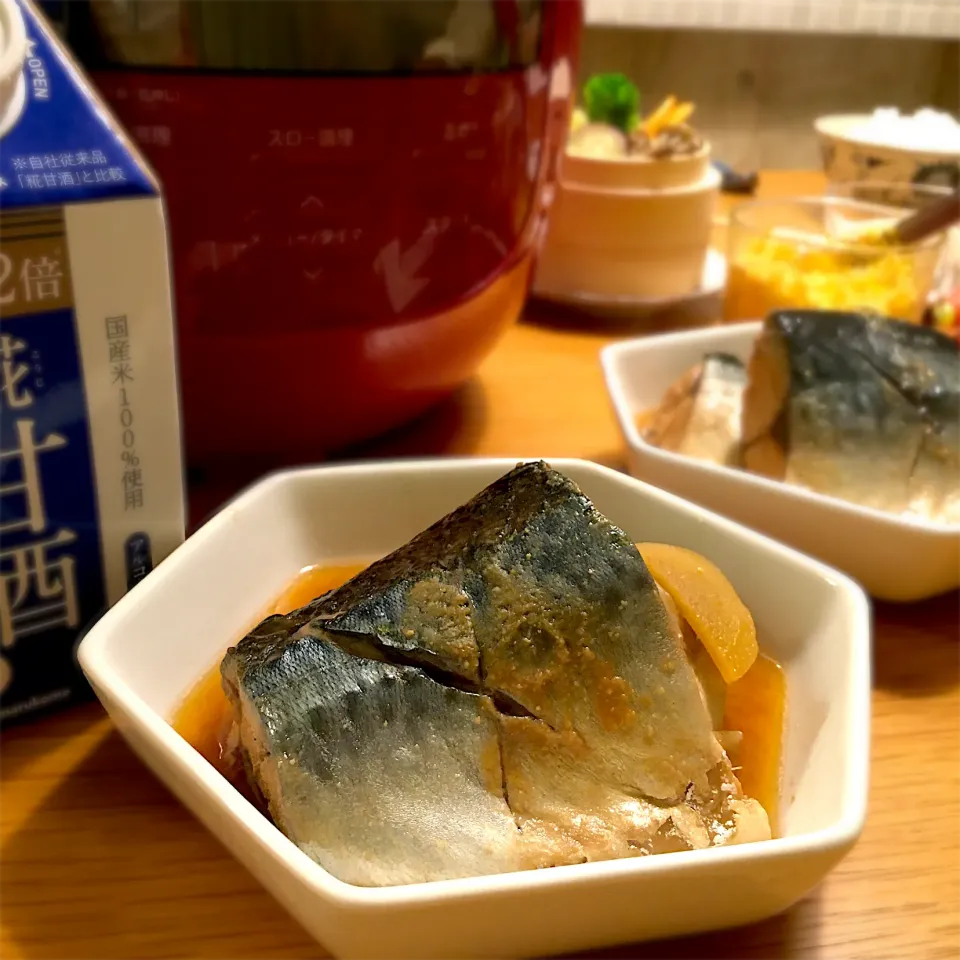 鯖の甘酒味噌煮|むぎこさん