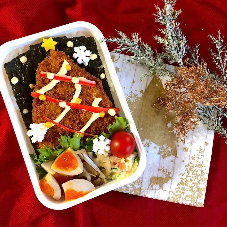 クリスマスのり弁？クリスマスアジフライ弁当？|emichococo625さん