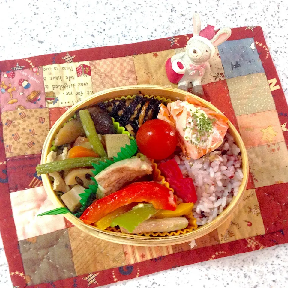 今日のお弁当😊 #わっぱ弁当  #夫弁当  #地味弁当|naonaomimichanさん