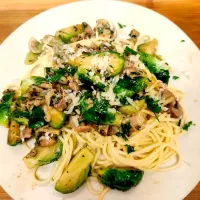 Brussel Sprout Bacon Pasta|Willさん