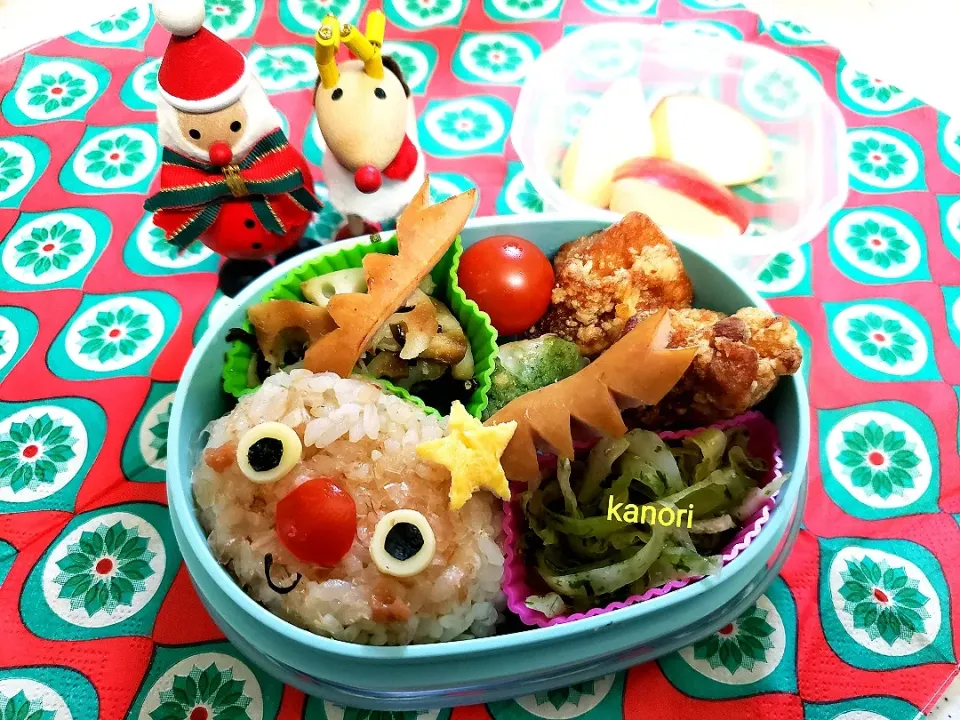 トナカイおにぎりno幼稚園弁当|かのりさん