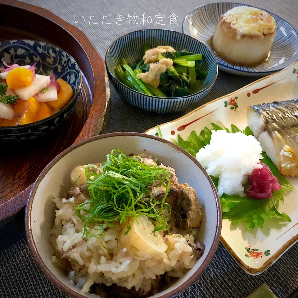 いただき物和定食|なだちいさん