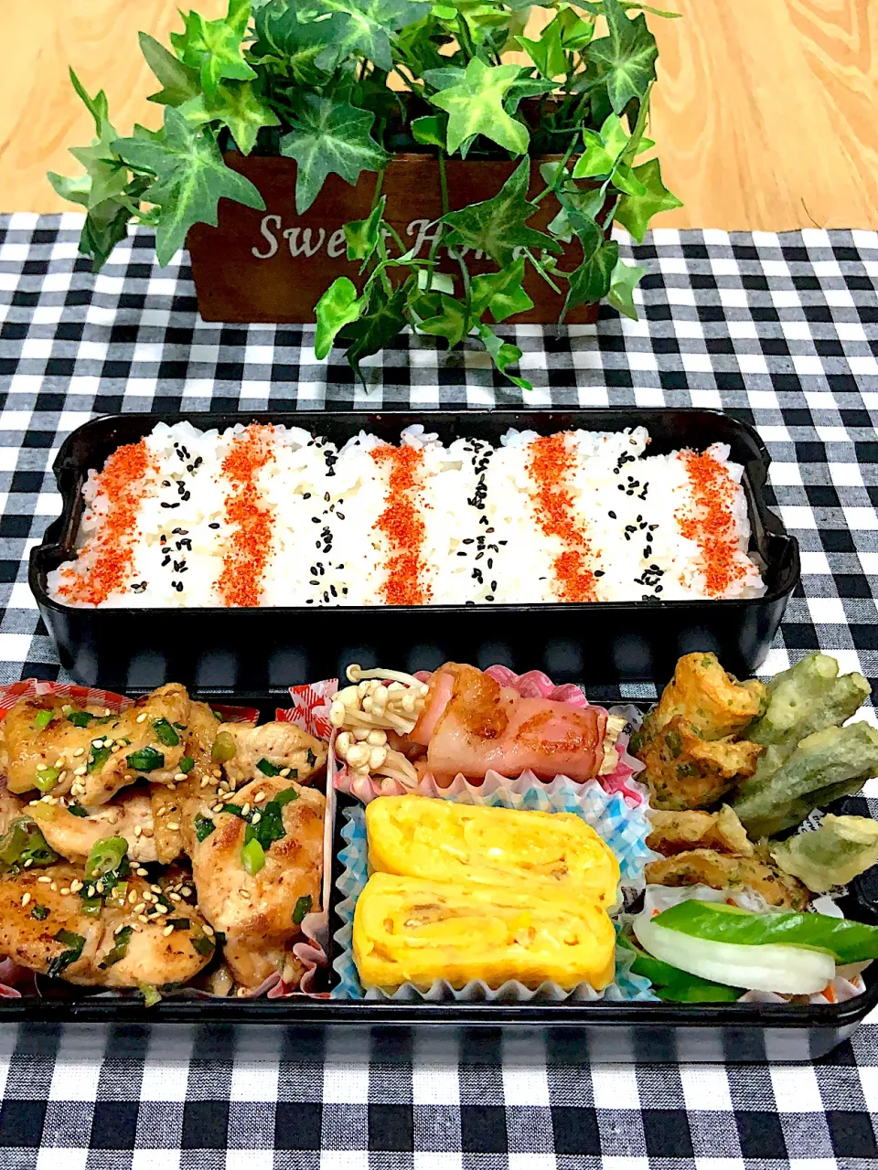 Snapdishの料理写真:とりのマヨポン弁当🍱|いとはんさん