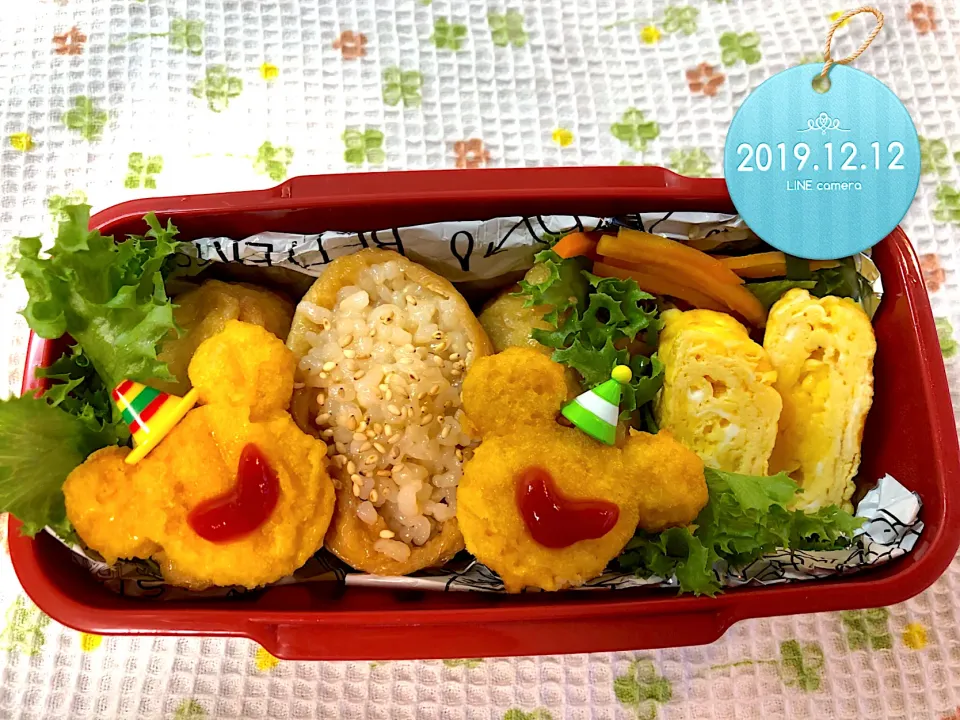 おいなりさんJKお弁当|harutomomamaさん