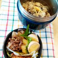 今日のパパ弁当は牡蠣ご飯弁当♪