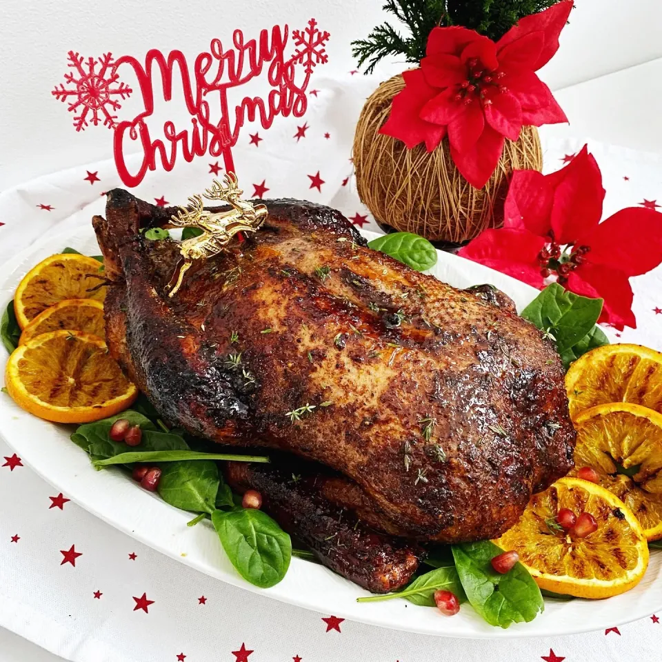 Christmas spiced orange glazed roast duck|12Dragonさん