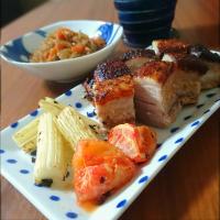 豚の酒粕味噌漬け焼き