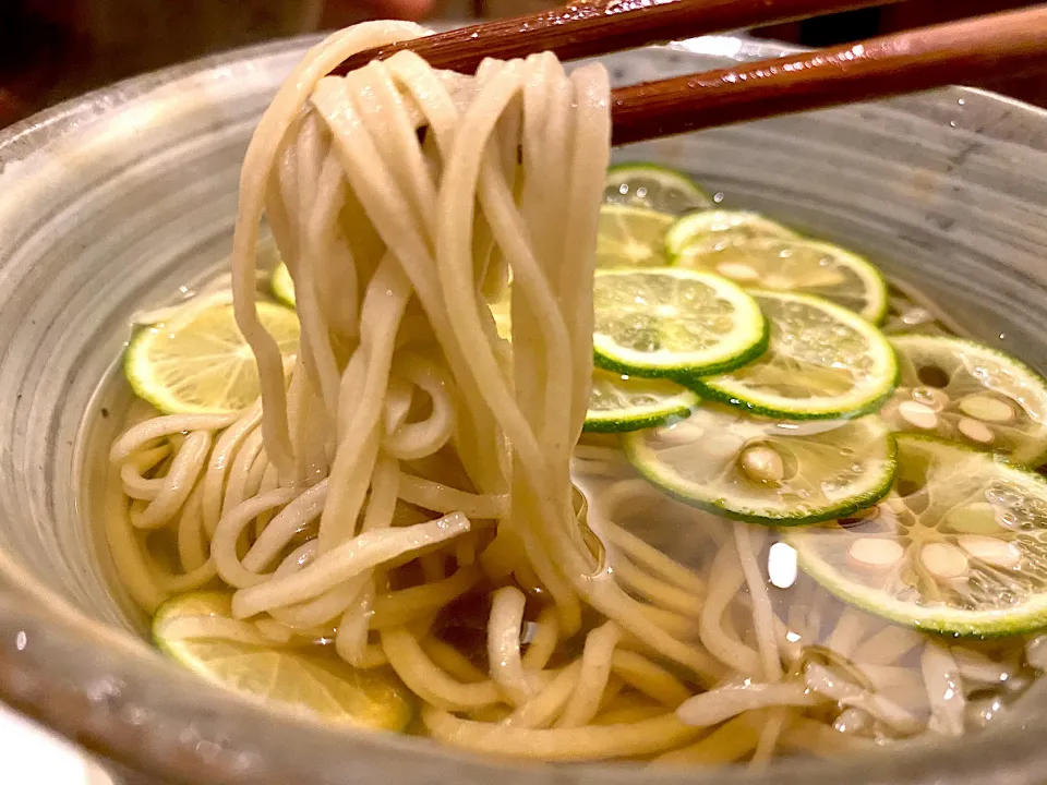 寒い夜は…温かいすだち蕎麦|にゃあ（芸名）さん