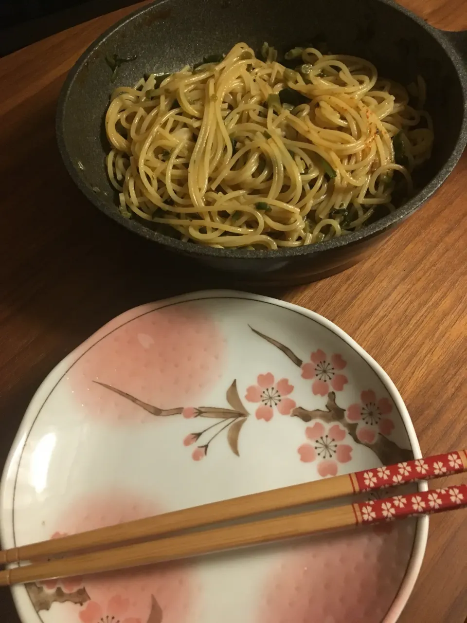 行者にんにくペペロンチーノ|にゃふてんさん