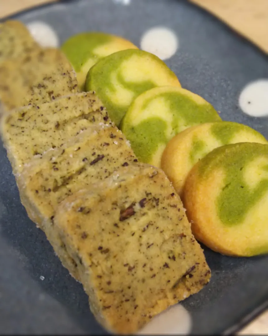 biscuits au thé vert/yuzu et thé grillé|mickamisaさん