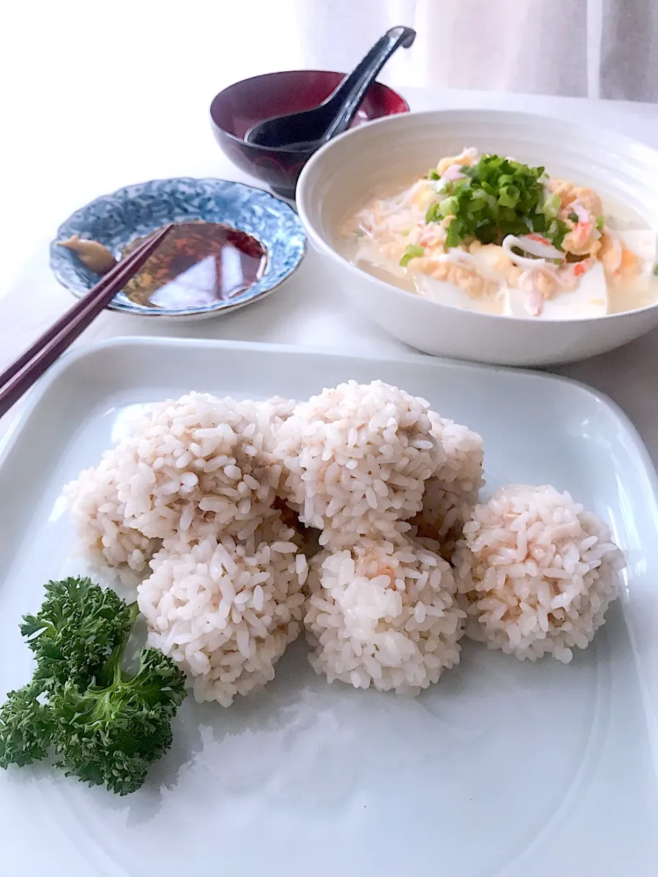 マダム とんちんさんの料理 もちもちふっくらのもち米肉団子✨
今日の2人のお弁当🍱|とんちんさん