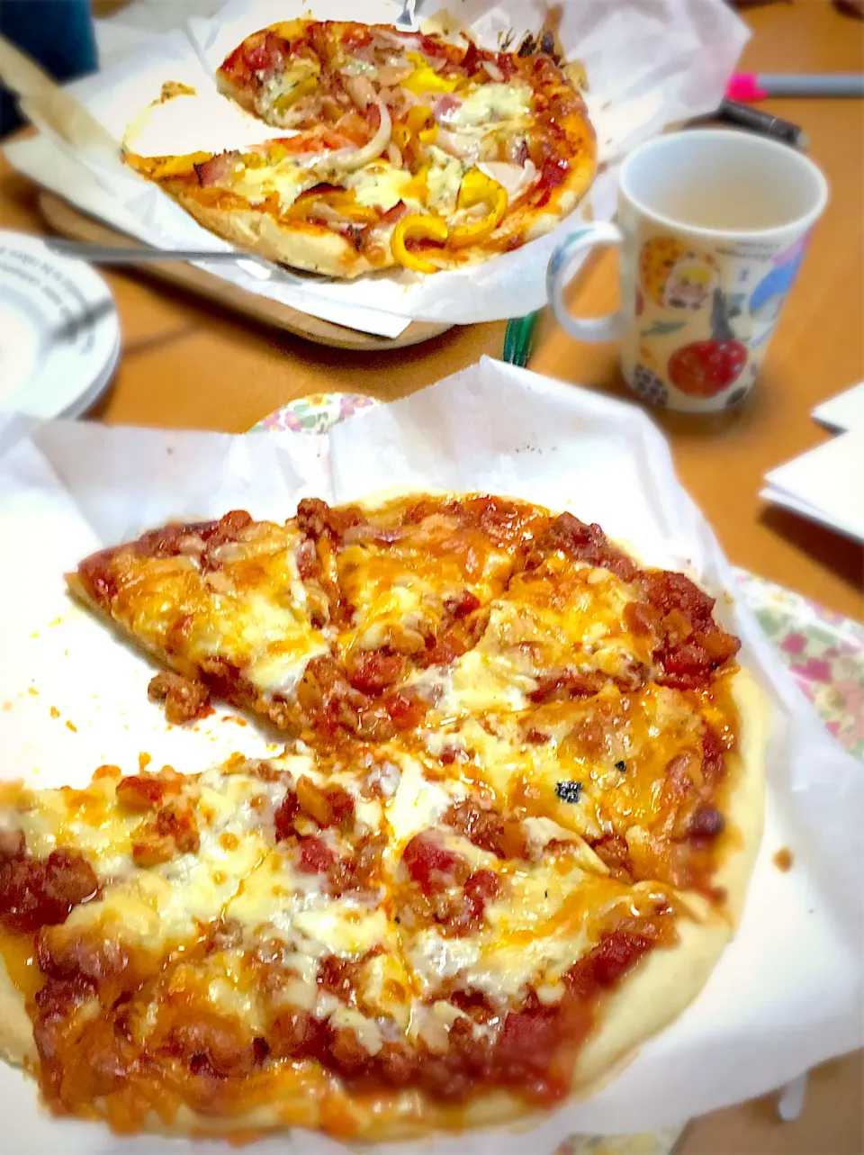 Snapdishの料理写真:ミートソースピザ🍕|アンチョビさん