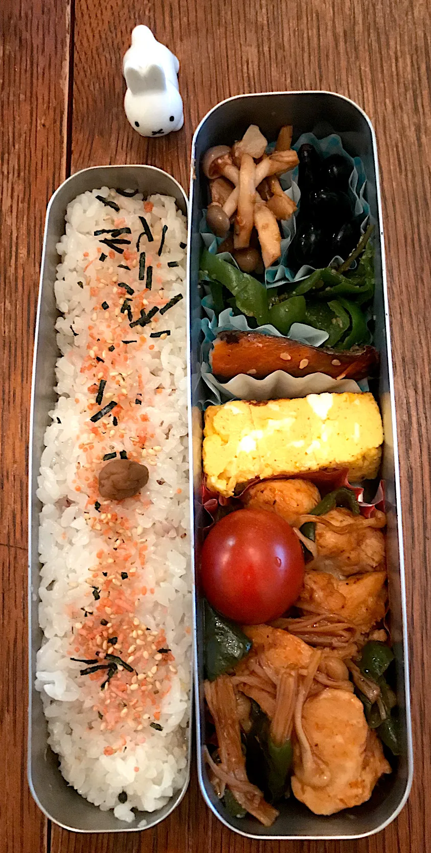 Snapdishの料理写真:ランチ#鶏肉ケチャップあたり炒め #サーモス  #お弁当記録  #お弁当|小松菜さん