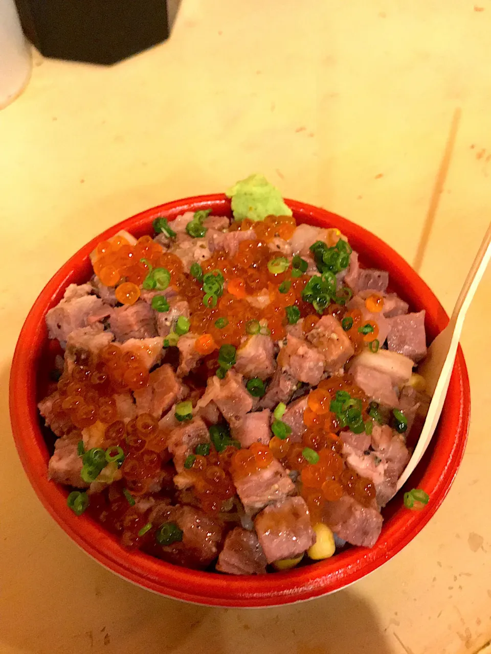 Snapdishの料理写真:黒門市場のにくら丼|skymogu♪さん