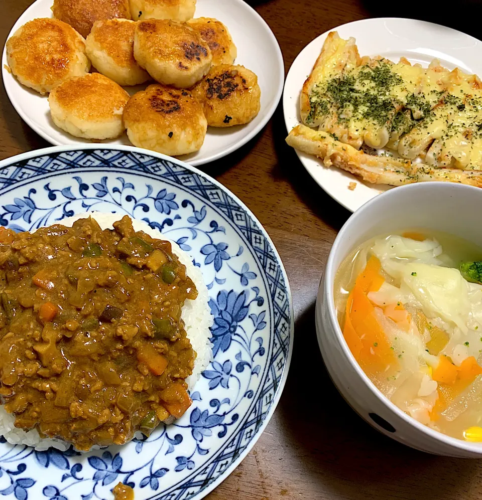 12/12夕ごはん　無性に食べたくなったキーマカレー|こむぎさん