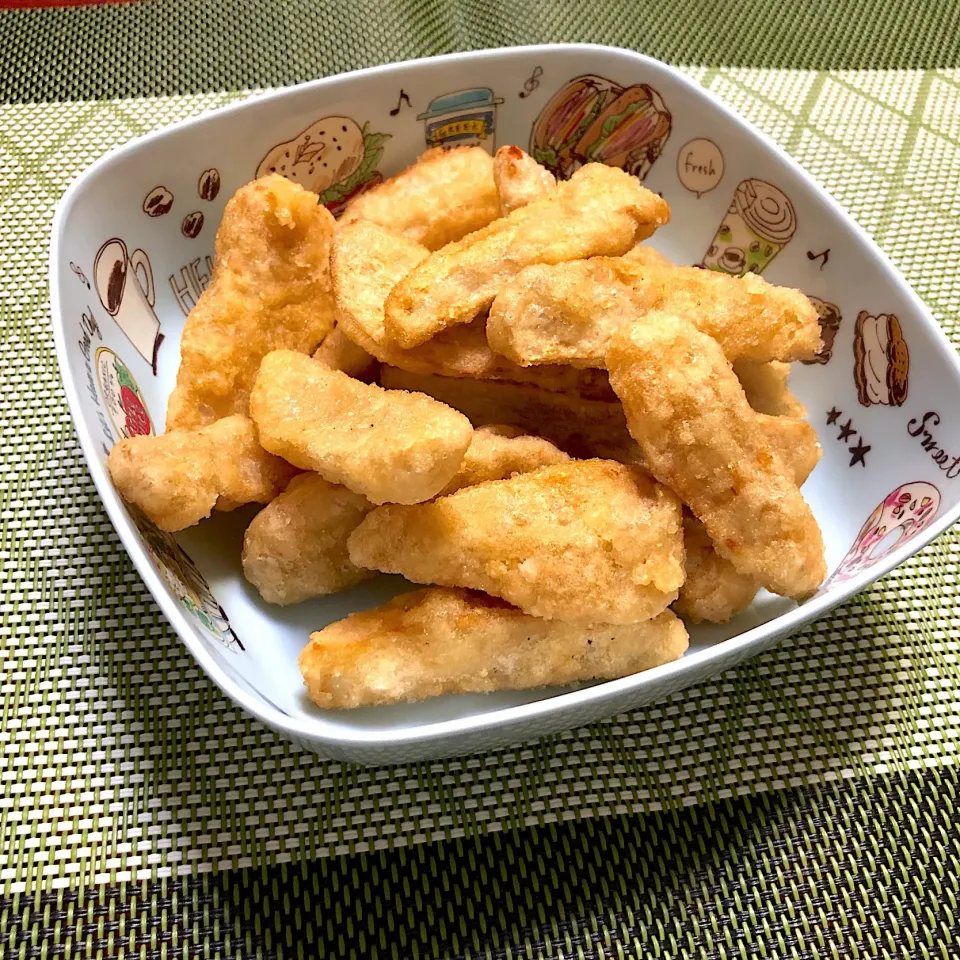 里芋の唐揚げ|あきとんとんさん