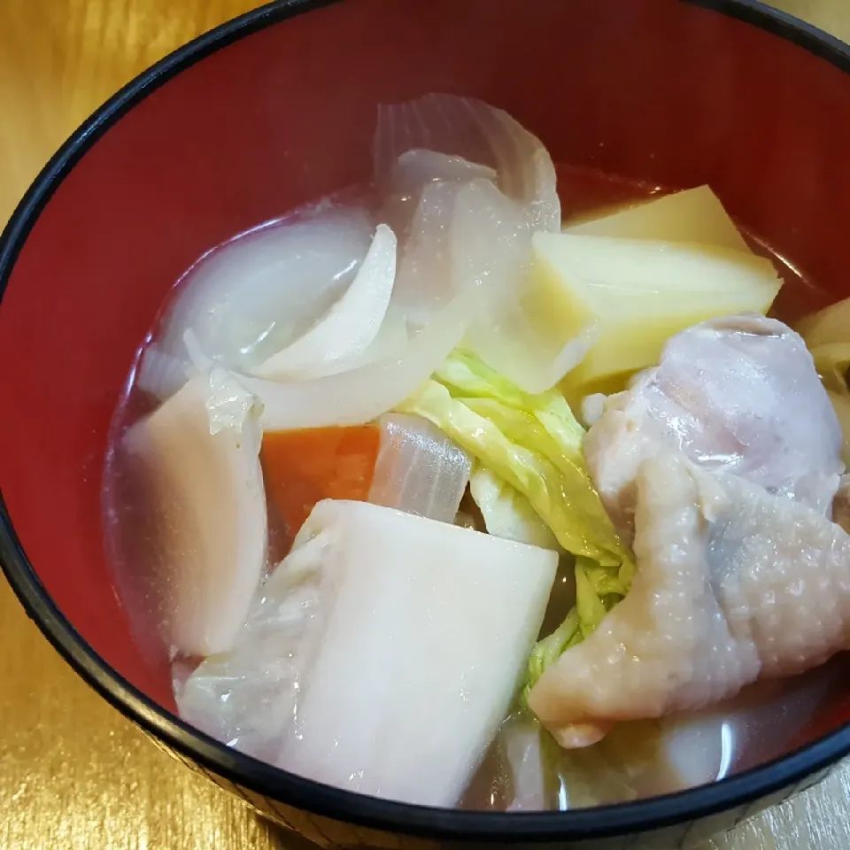 Snapdishの料理写真:お野菜ゴロゴロスープ🍀|いつでもはらぺこ‼さん