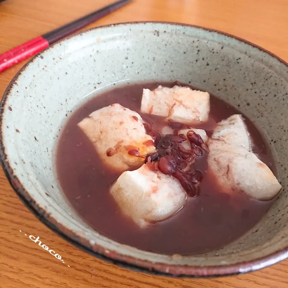 Snapdishの料理写真:粒あんぜんざい💜
寒い毎日だから優しい甘さで
心も身体も温まりたい(..•  •..＊)|ちょこさん