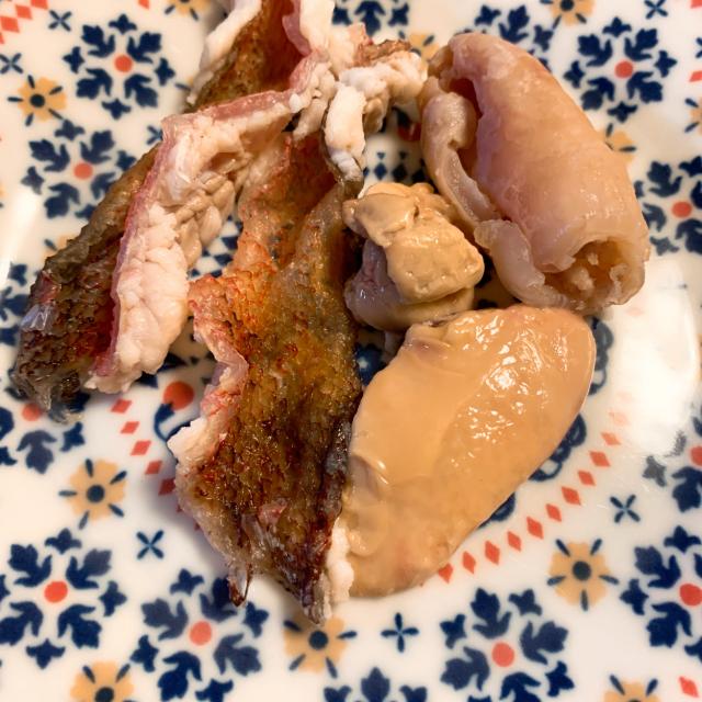 オニカサゴの皮とキモと胃袋だよ Nomu S キッチン Snapdish スナップディッシュ Id Ipiaba
