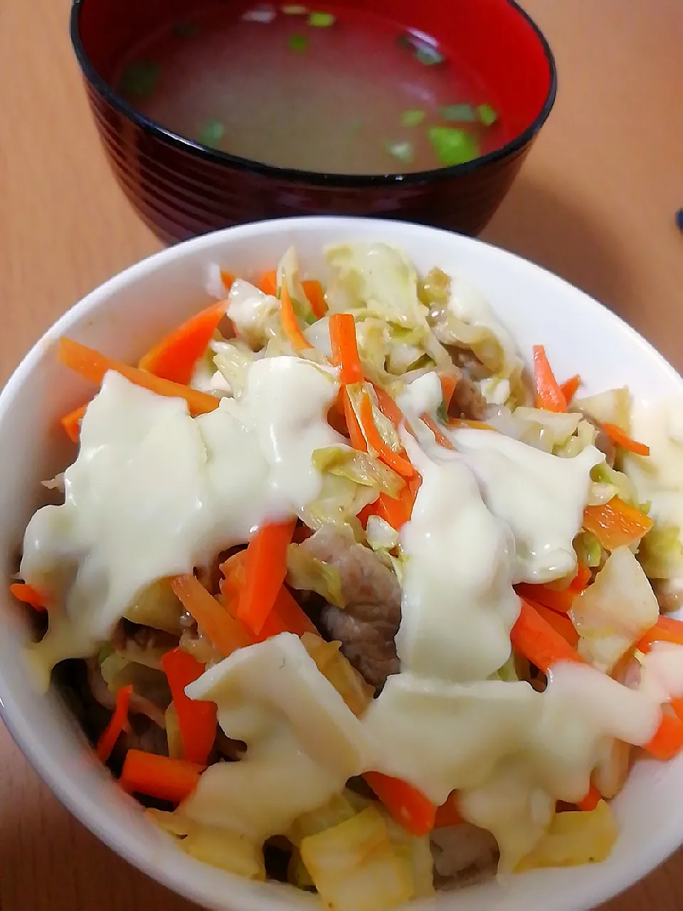 豚肉野菜チーズのせ|かやさん