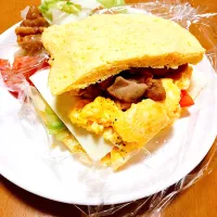 Snapdishの料理写真:ダイエット中でも食べれる低糖質サンドイッチ|Yuikaさん