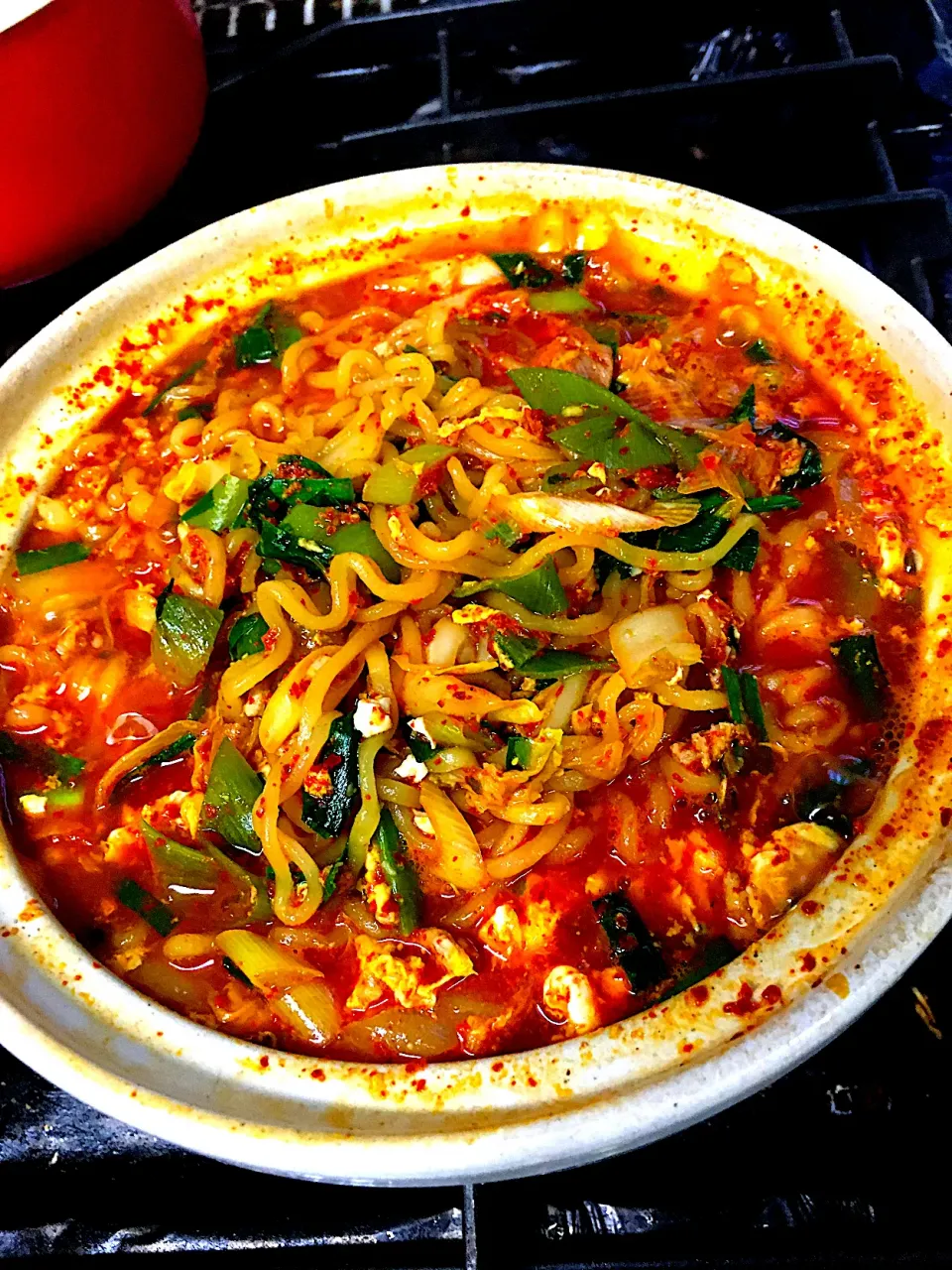ニュータンタン 風鍋焼き辛ラーメン＠自宅|Yasuhiro Koikeさん