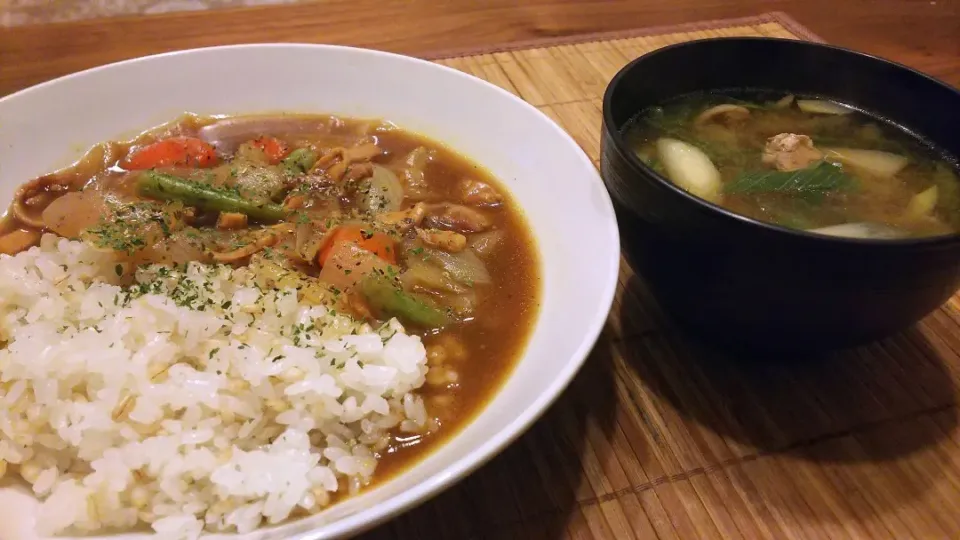 ポークカレー🍛
の晩ごはん✨|kaz(*･ω･)さん