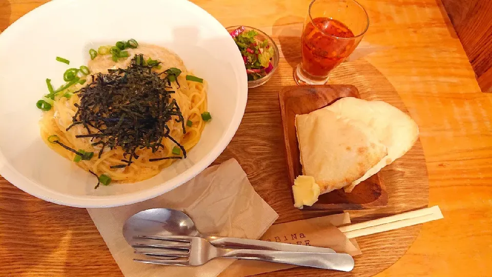 タラコとしらすのパスタ🍝ランチ☀️🍴|no-noさん