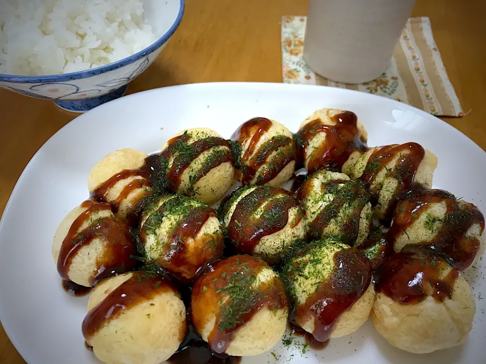 Snapdishの料理写真:#たこ焼きランチ|やすあけさん