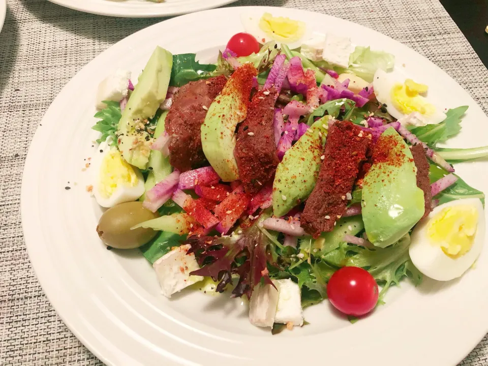 Snapdishの料理写真:Carne Asada Salad🥗|Makigelinaさん