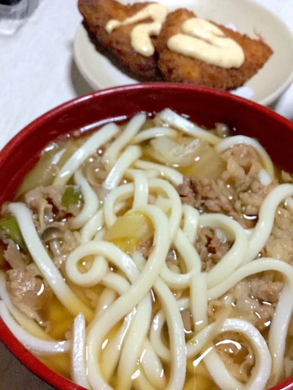 旦那さん作すき焼き風味の肉うどん|Ayaさん