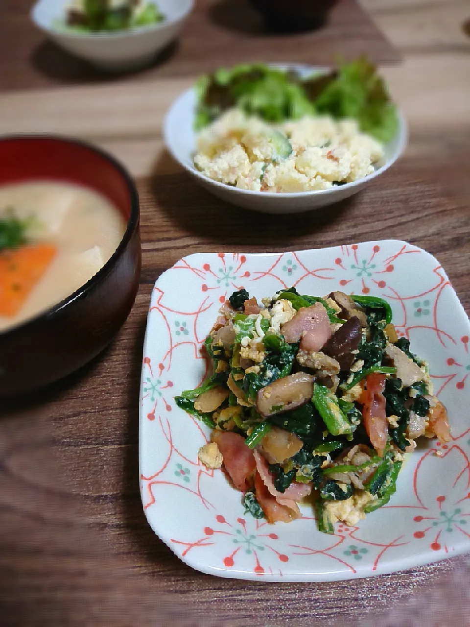 ほうれん草のバター炒め|かめさん