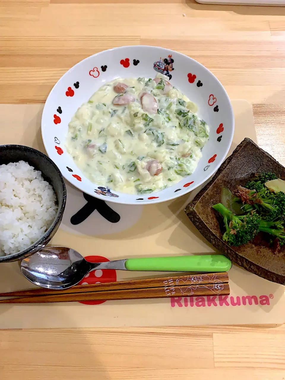 ・白菜のチーズクリーム煮　・ブロッコリーの焼き浸し|ぺろたんさん