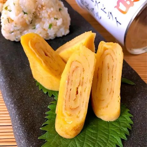 「料亭の味 フリーズドライ 備蓄用顆粒みそ」を使ってみたSnapdishの料理・レシピ写真:みそ味の玉子焼き